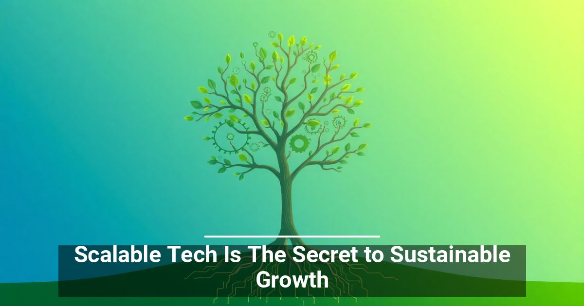 Scalable Tech Is The Secret to Sustainable Growth